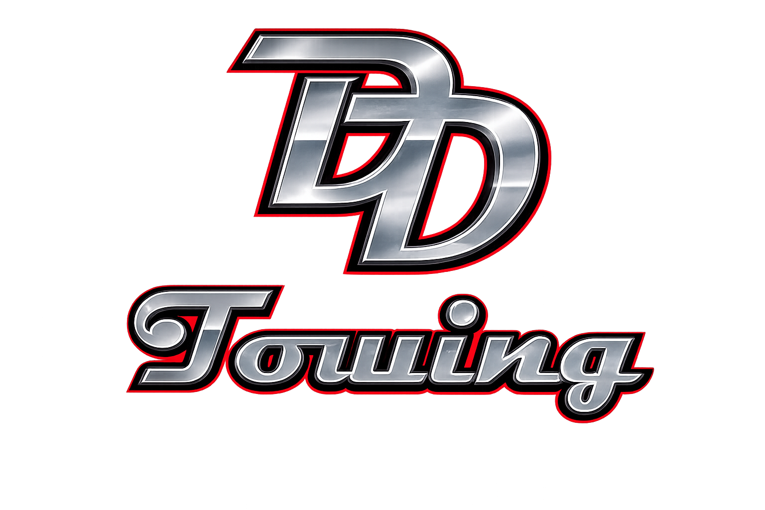 DD Towing chrome logo — Dr Diesel Repair & Towing